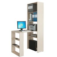 Стеллаж со столом Рикс-45 дуб молочный