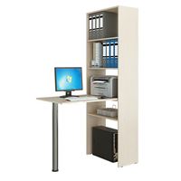 Стеллаж со столом Рикс-46 дуб молочный