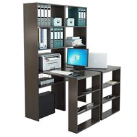 Стеллажи со столами Рикс-4545 венге