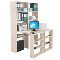 Стеллажи со столами Рикс-4545 дуб молочный