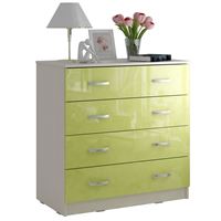 Комод Милан-011 Глянец дуб молочный / лайм