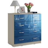 Комод Милан-011 Глянец дуб молочный / синий