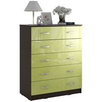 Комод Милан-012 Глянец венге / лайм