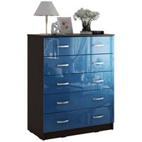 Комод Милан-012 Глянец венге / синий