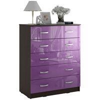 Комод Милан-012 Глянец венге / фиолетовый