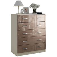 Комод Милан-012 Глянец дуб молочный / капучино