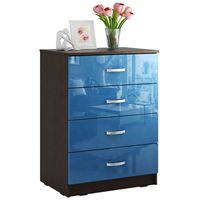 Комод Милан-018 Глянец венге / синий