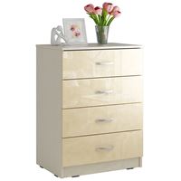 Комод Милан-018 Глянец дуб молочный / бежевый