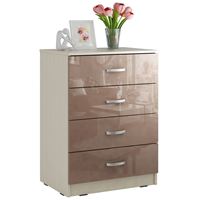 Комод Милан-018 Глянец дуб молочный / капучино