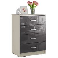 Комод Милан-018 Глянец дуб молочный / серый