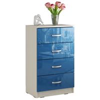 Комод Финк-054 Глянец дуб молочный / синий