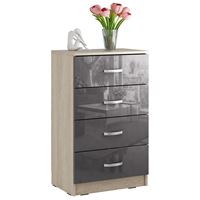 Комод Финк-054 Глянец дуб сонома / серый