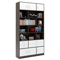 Стеллаж в комплекте Либерти-32 венге / белый