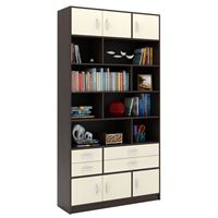 Стеллаж в комплекте Либерти-32 венге / дуб молочный