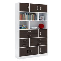 Стеллаж в комплекте Либерти-61 белый / венге