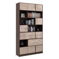 Стеллаж в комплекте Либерти-31 Глянец венге / капучино