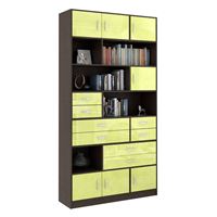 Стеллаж в комплекте Либерти-31 Глянец венге / лайм