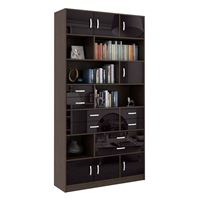 Стеллаж в комплекте Либерти-31 Глянец венге / чёрный