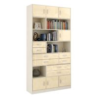 Стеллаж в комплекте Либерти-31 Глянец дуб молочный / бежевый