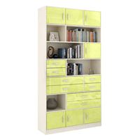 Стеллаж в комплекте Либерти-31 Глянец дуб молочный / лайм