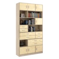 Стеллаж в комплекте Либерти-31 Глянец дуб сонома / бежевый