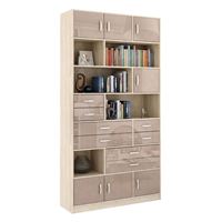 Стеллаж в комплекте Либерти-31 Глянец дуб сонома / капучино