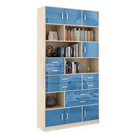 Стеллаж в комплекте Либерти-31 Глянец дуб сонома / синий