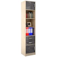 Стеллаж в комплекте Либерти-41 Глянец дуб сонома / серый