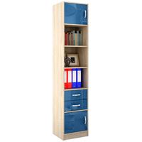 Стеллаж в комплекте Либерти-41 Глянец дуб сонома / синий