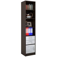 Стеллаж в комплекте Либерти-42 Глянец венге / белый