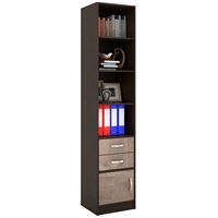 Стеллаж в комплекте Либерти-42 Глянец венге / капучино