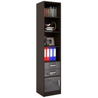 Стеллаж в комплекте Либерти-42 Глянец венге / серый