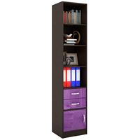 Стеллаж в комплекте Либерти-42 Глянец венге / фиолетовый