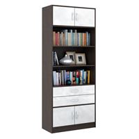 Стеллаж в комплекте Либерти-51 Глянец венге / белый