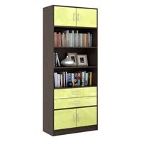 Стеллаж в комплекте Либерти-51 Глянец венге / лайм