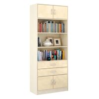 Стеллаж в комплекте Либерти-51 Глянец дуб молочный / бежевый