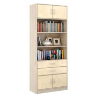 Стеллаж в комплекте Либерти-51 Глянец дуб сонома / бежевый