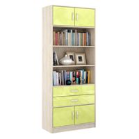 Стеллаж в комплекте Либерти-51 Глянец дуб сонома / лайм