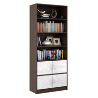 Стеллаж в комплекте Либерти-52 Глянец венге / белый