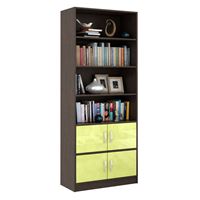 Стеллаж в комплекте Либерти-52 Глянец венге / лайм