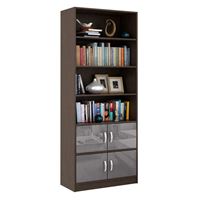 Стеллаж в комплекте Либерти-52 Глянец венге / серый