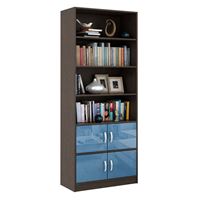 Стеллаж в комплекте Либерти-52 Глянец венге / синий