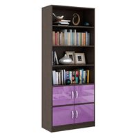Стеллаж в комплекте Либерти-52 Глянец венге / фиолетовый