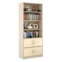 Стеллаж в комплекте Либерти-52 Глянец дуб сонома / бежевый