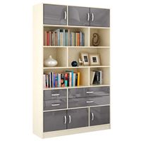 Стеллаж в комплекте Либерти-62 Глянец дуб молочный / серый