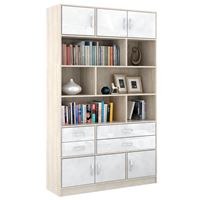 Стеллаж в комплекте Либерти-62 Глянец дуб сонома / белый