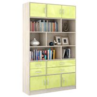 Стеллаж в комплекте Либерти-62 Глянец дуб сонома / лайм