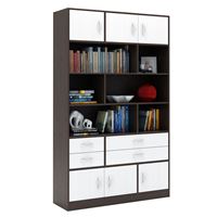 Стеллаж в комплекте Либерти-62 венге / белый