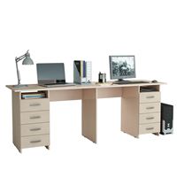 Стол для двоих Тандем-3 (0120) дуб молочный