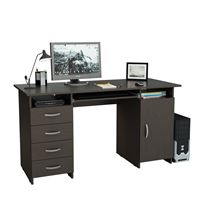 Стол компьютерный Милан-7П, с полкой венге